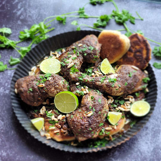 Gewürzhähnchen mit Sumach "Musakhan"aus dem Ofen Ofen