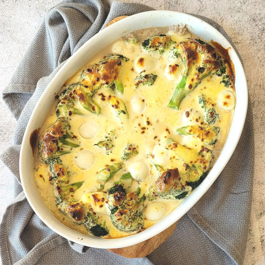 Broccoli-Kartoffel-Auflauf mit Hackfleisch & Pfeffer Cuvée – deftig & fein