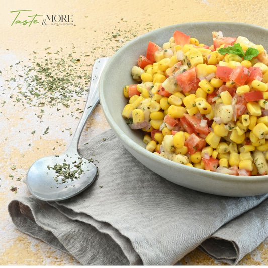 Pikanter Mais-Bananensalat