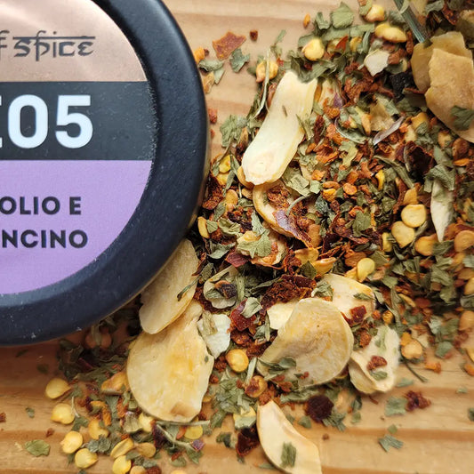 Aglio, Olio e Peperoncino Gewürzmischung - würzig mit Chili, Knoblauch und Petersilie für Pasta, Saucen und mediterrane Gerichte