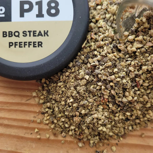 BBQ Steak Pfeffer - bunter, geschroteter Pfeffer für aromatische Krusten auf Steak, Grillfleisch und Burger