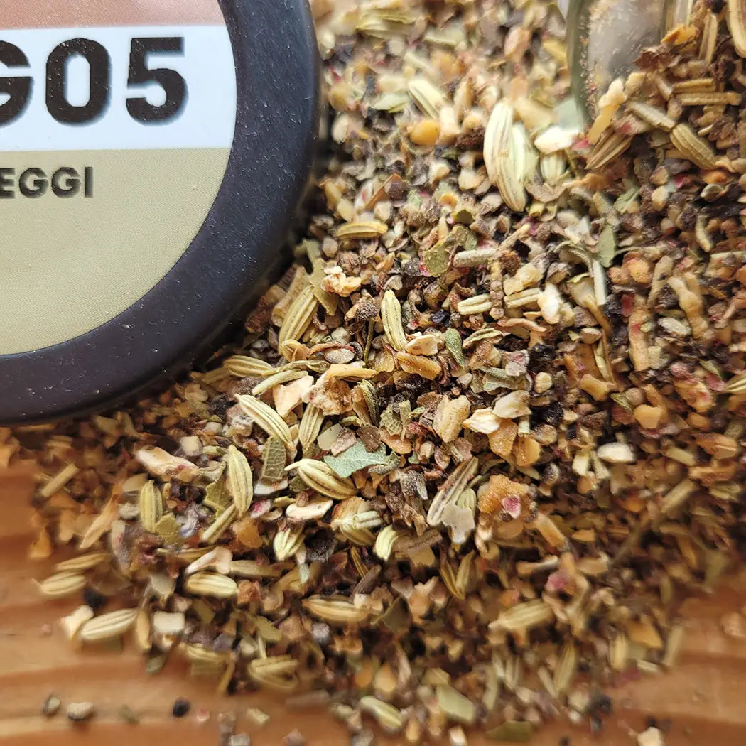 BBQ Veggi Gewürzmischung - frisch würzig mit Pfeffer, Sumach und Kräutern für Gemüse, Grillgerichte und Marinaden