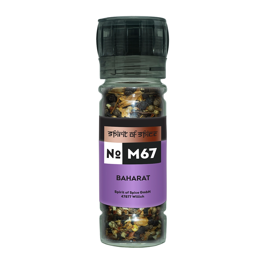 Baharat – orientalische Gewürzmischung mit Pfeffer, Paprika, Kreuzkümmel und Kardamom, würzig-aromatisch, ideal für Fleisch, Eintöpfe, Gemüsegerichte und Reis