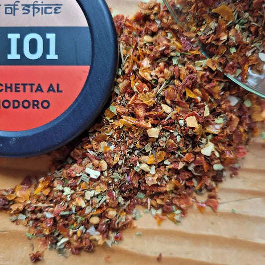 Bruschetta al Pomodoro Gewürzmischung - intensiv tomatig mit Basilikum, Knoblauch und Paprika für Bruschetta, Pasta und Salate