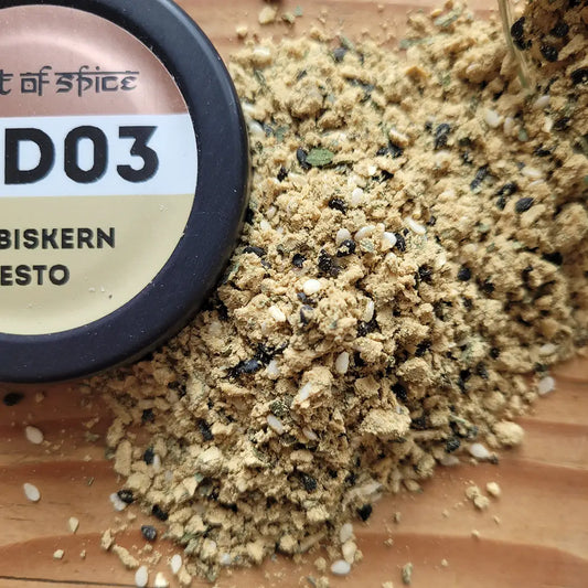 Kürbiskern Pesto Gewürzmischung - nussig aromatisch mit Sesam, Basilikum und Knoblauch für vielseitige Gerichte"