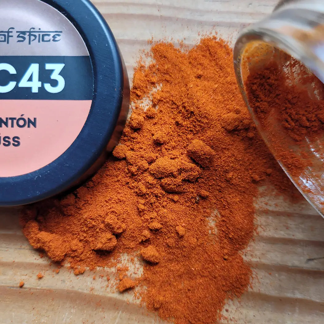 Spanischer Pimenton mild - geräucherter Paprika mit mildem Raucharoma für Eintöpfe, Saucen und Gemüsegerichte