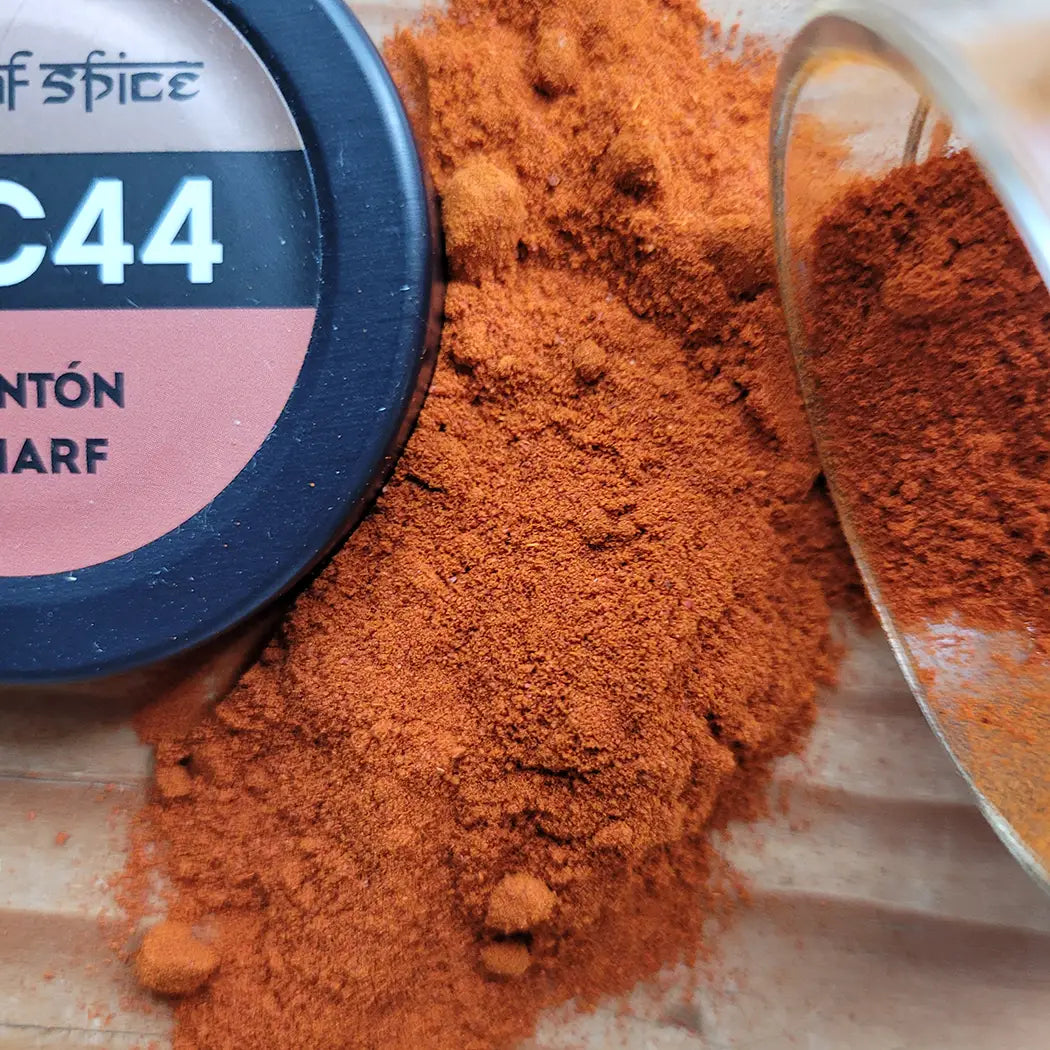 Spanischer Pimenton scharf - geräucherter Paprika mit intensiver Schärfe für Eintöpfe, Saucen und Fleischgerichte