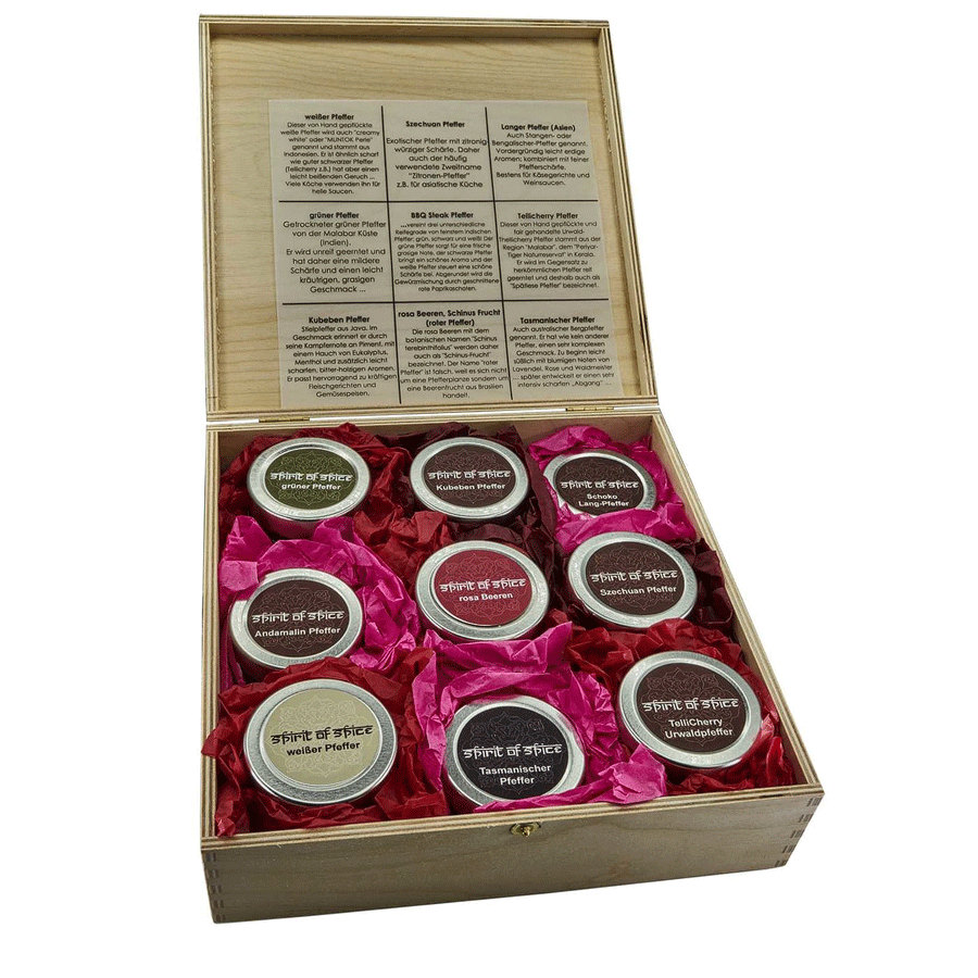 Pfeffer-Geschenkbox