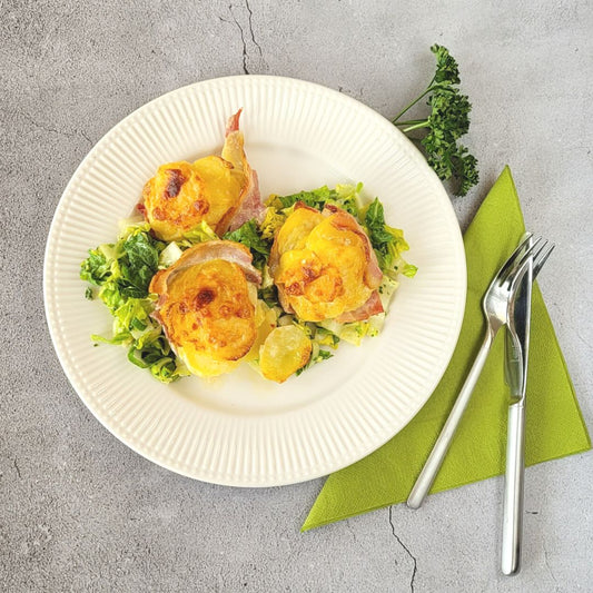Kartoffelgratin Muffins mit Chili & Parmesan – goldbraun & cremig
