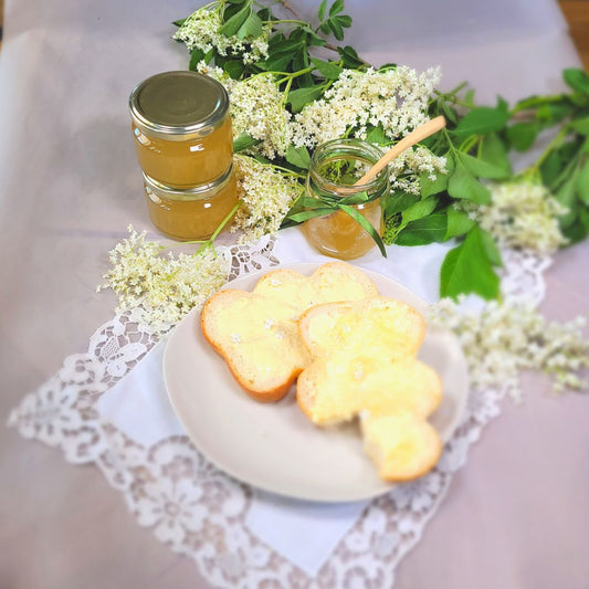 Holunderblütengelee mit Zitrone