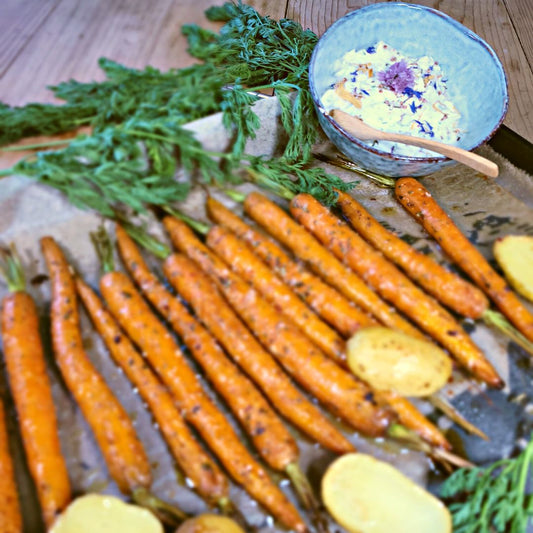 Glasierte Rüebli mit SCHREBERGARTEN SALZ