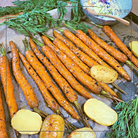 Glasierte Rüebli mit SCHREBERGARTEN SALZ