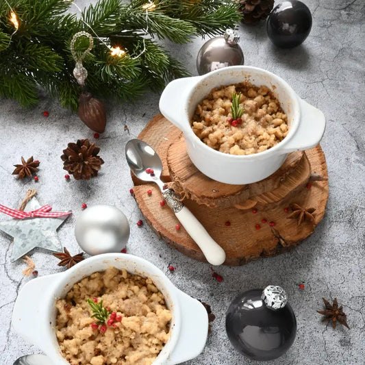 Apfel Crumble mit Fancy Salted Caramel