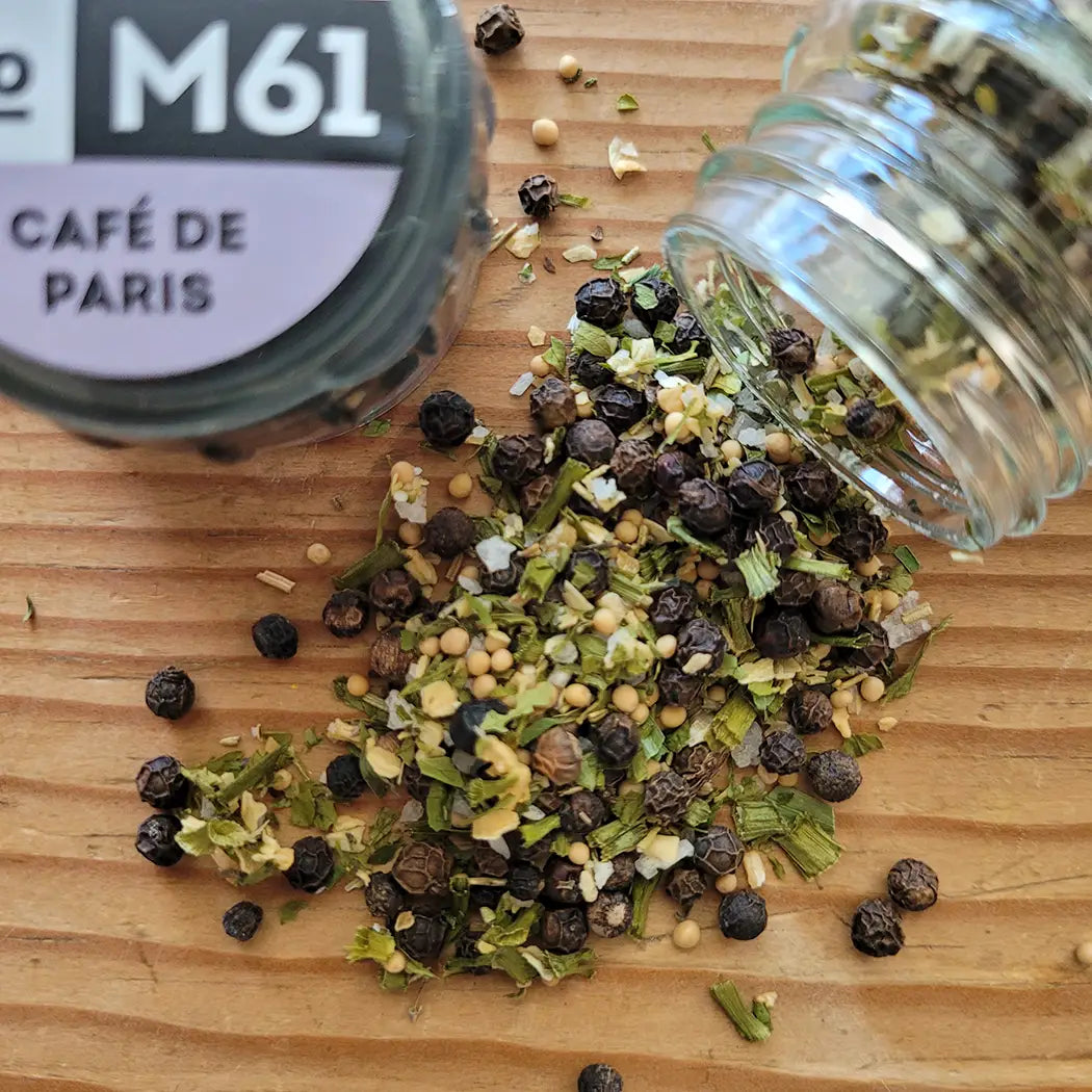 Café de Paris – französische Gewürzmischung mit Kräutern und Senf für Butter, Saucen, Fleisch und Fisch