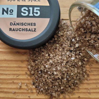 Dänisches Rauchsalz - über Buchenholz geräuchertes Meersalz für BBQ, Grillgerichte, Fleisch, Fisch und vegane Küche