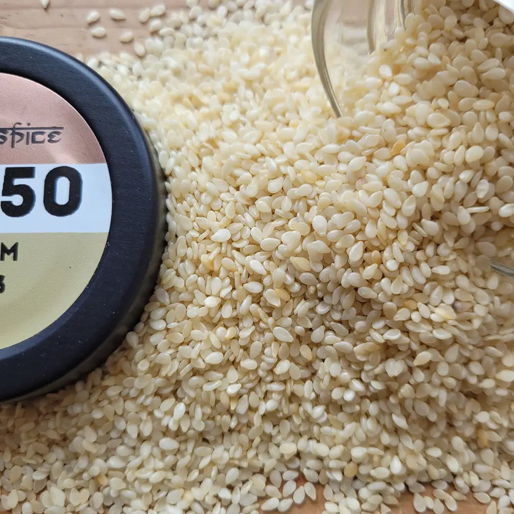 Weisser Sesam - mild nussig aromatische Samen für asiatische Gerichte, Backwaren und Salate