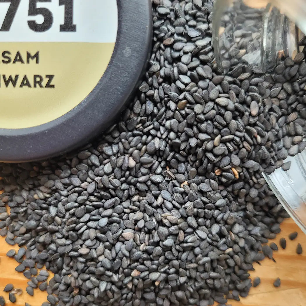Sesam schwarz - aromatisch nussig für asiatische Gerichte, Sushi, Backwaren und Salate