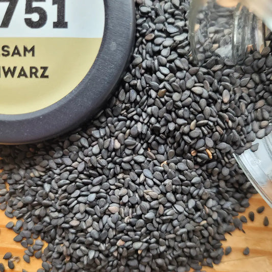Sesam schwarz - aromatisch nussig für asiatische Gerichte, Sushi, Backwaren und Salate