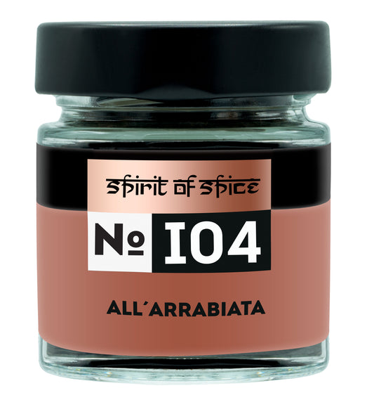 All' Arrabiata - italienische Gewürzmischung mit Tomate, Chili, Zwiebel, Pfeffer und Petersilie, feurig-scharf und perfekt für Pasta, Pizza, Saucen, Antipasti und mediterrane Gerichte.