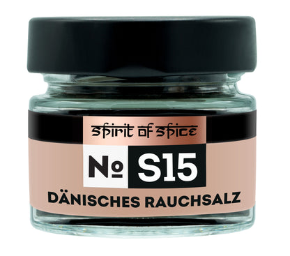 Dänisches Rauchsalz, traditionell über Buchenholz geräuchertes Meersalz, 100 % naturbelassen ohne Zusatzstoffe, ideal für BBQ, Marinaden und herzhafte Gerichte.