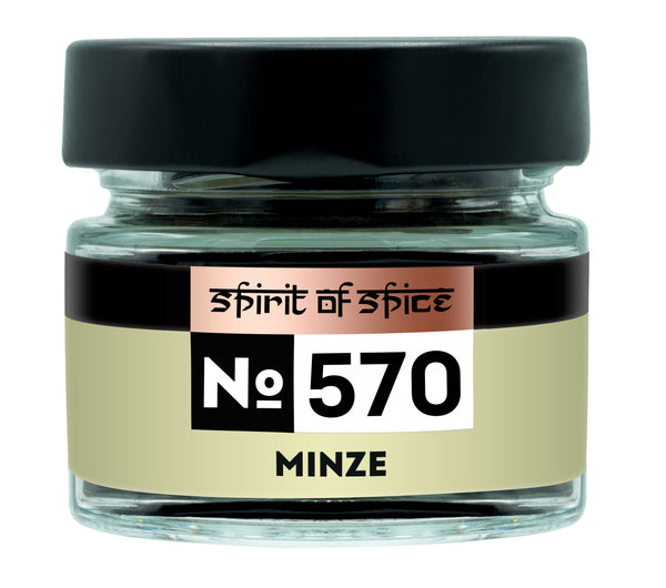Minze - getrocknete Pfefferminze mit erfrischendem, aromatischem Geschmack, ideal für Tee, Cocktails, Limonaden, Saucen, Salate, Desserts und orientalische Gerichte.