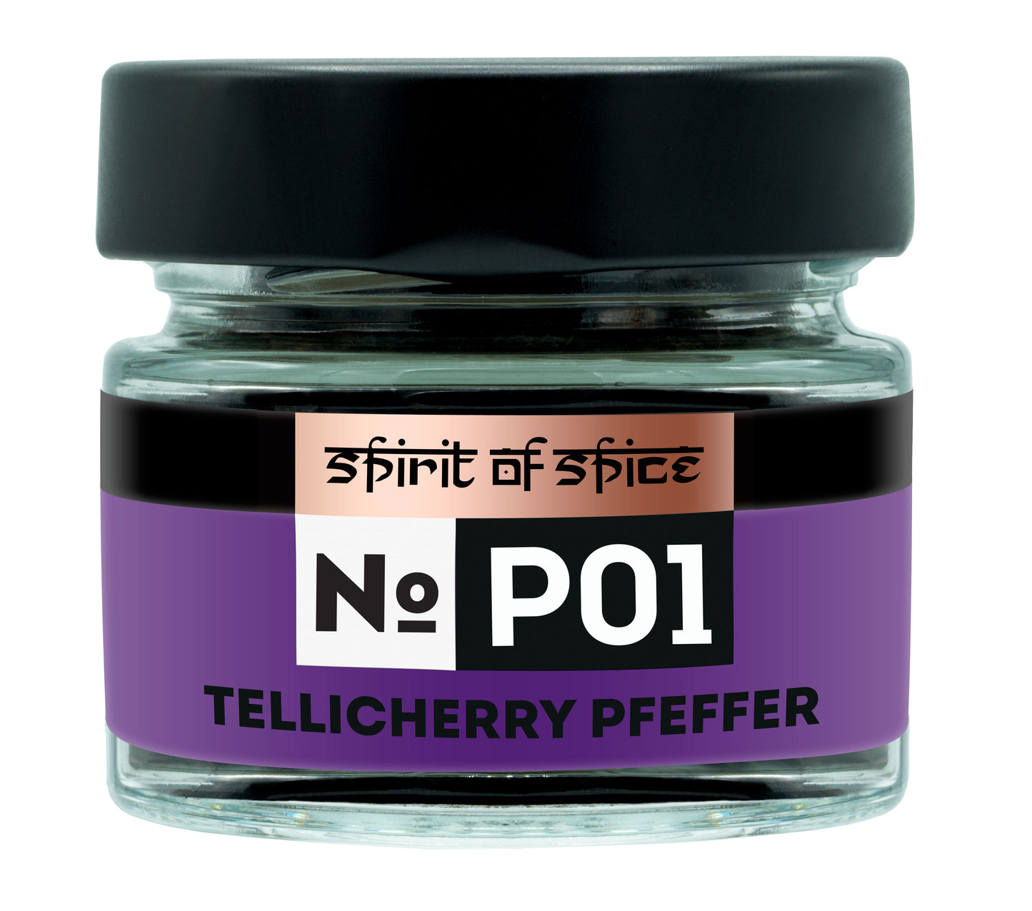 Urwaldpfeffer Tellicherry, indische Pfefferrarität mit vollmundigem Aroma, kräftiger Schärfe und fruchtig-nussigen Nuancen, perfekt für Steak, Saucen, Gemüse und Desserts.